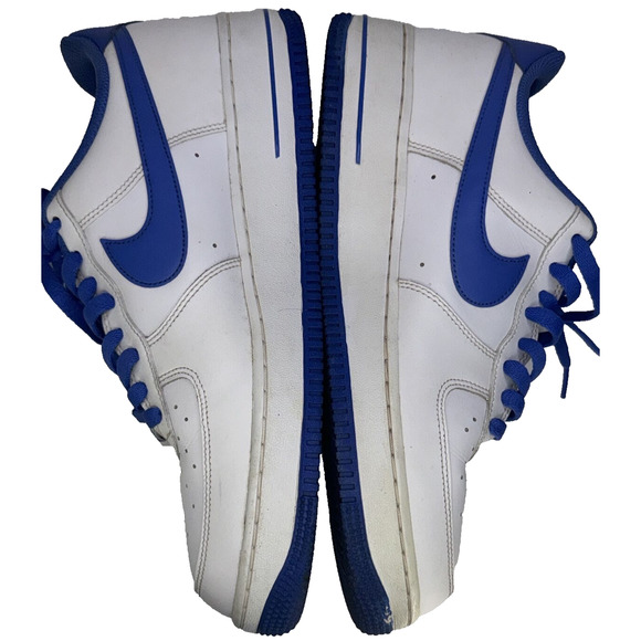 Nike Air Force 1 '07 White Medium Blue DH7561-104 Men's Size 11 - Picture 8 of 9